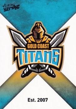 2011 NRL Strike #053 Gold Coast Titans Logo Front